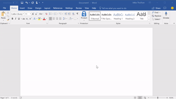 Animated screenshot displays Dictation in Office.