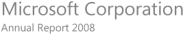 Microsoft Corporation - Annual Report 2008