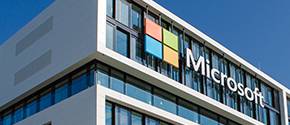 Moderner Arbeitsplatz bei Microsoft