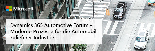  Dynamics 365 Automotive Forum