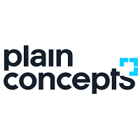 Zu sehen ist das plain concepts Logo