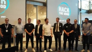 Das Gewinner-Team von tapio beim Hackathon „Hack the Wood“