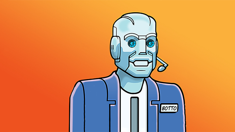 Illustration des Chatbots "BOTTO"