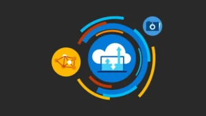 Abstraktes Logo einer Veranstaltung von Microsoft: App in a day