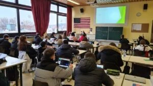 Klassenzimmer der Grund- und Realschule Neuffen