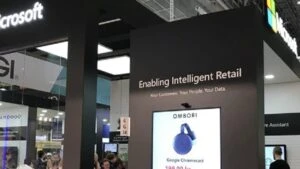 Microsoft Messestand auf der EuroCis 2021