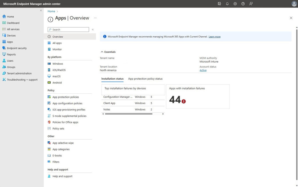 Verwalten Sie Apps einheitlich