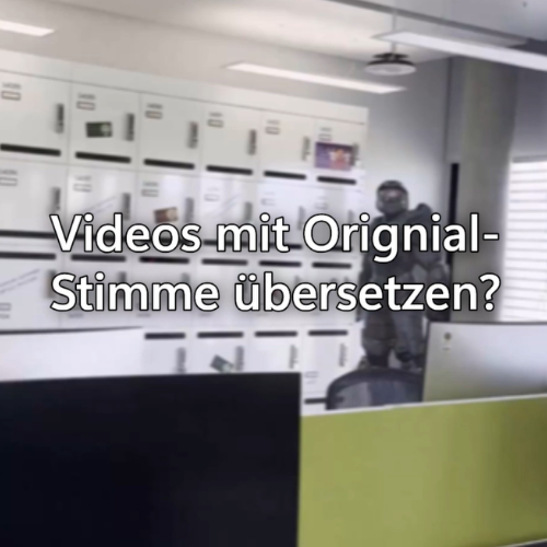 Videos mit Originalstimme übersetzen?