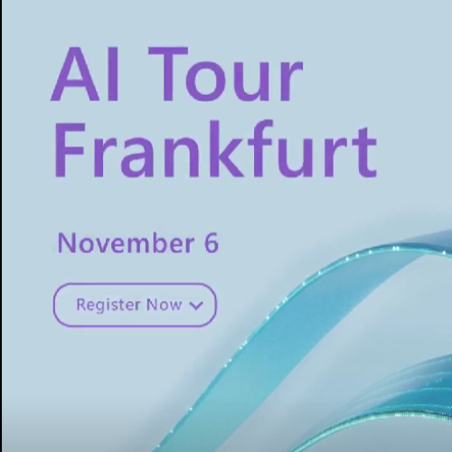 AI Tour Frankfurt am 6. November. Jetzt registrieren!