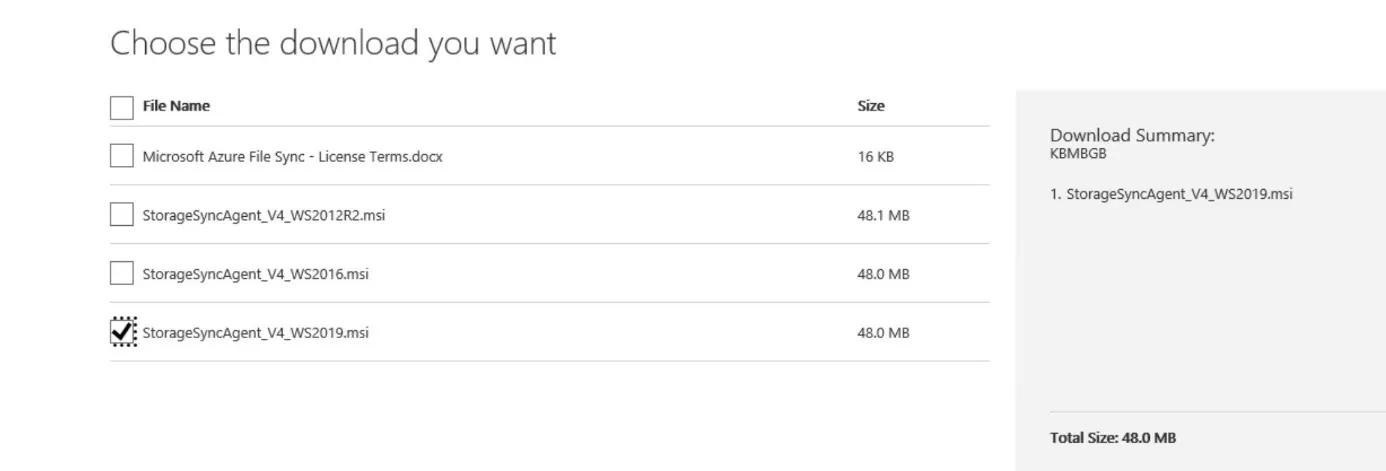 Einrichtung von Azure File Sync Abbildung 4