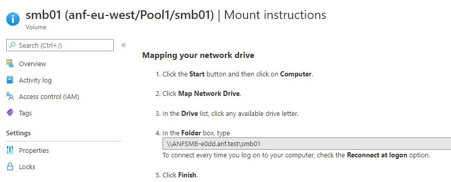 Mounten des Volumes auf virtuellen Maschinen