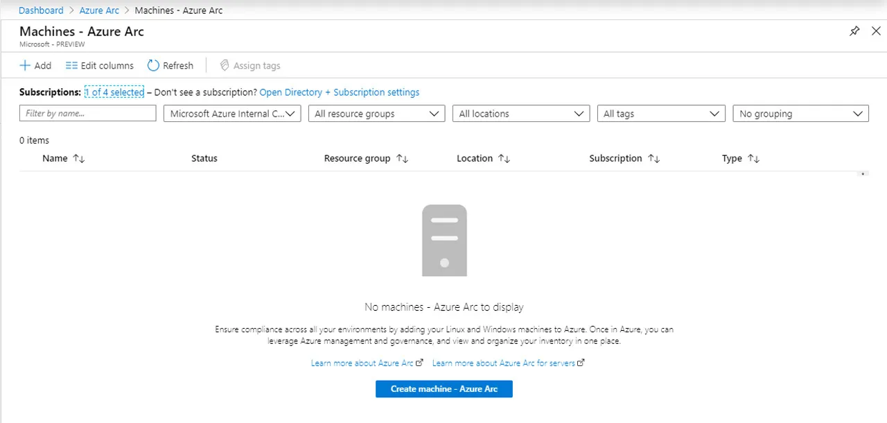 Durch den „+ Add“ Button den Onboarding-Prozess starten