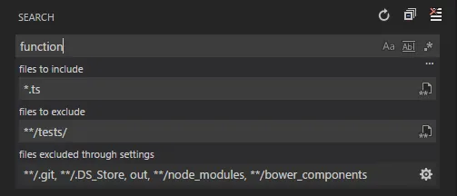 Abbildung 3: Erweiterte Optionen zum Filtern von Dateien Abbildung 3: Erweiterte Optionen zum Filtern von Dateien