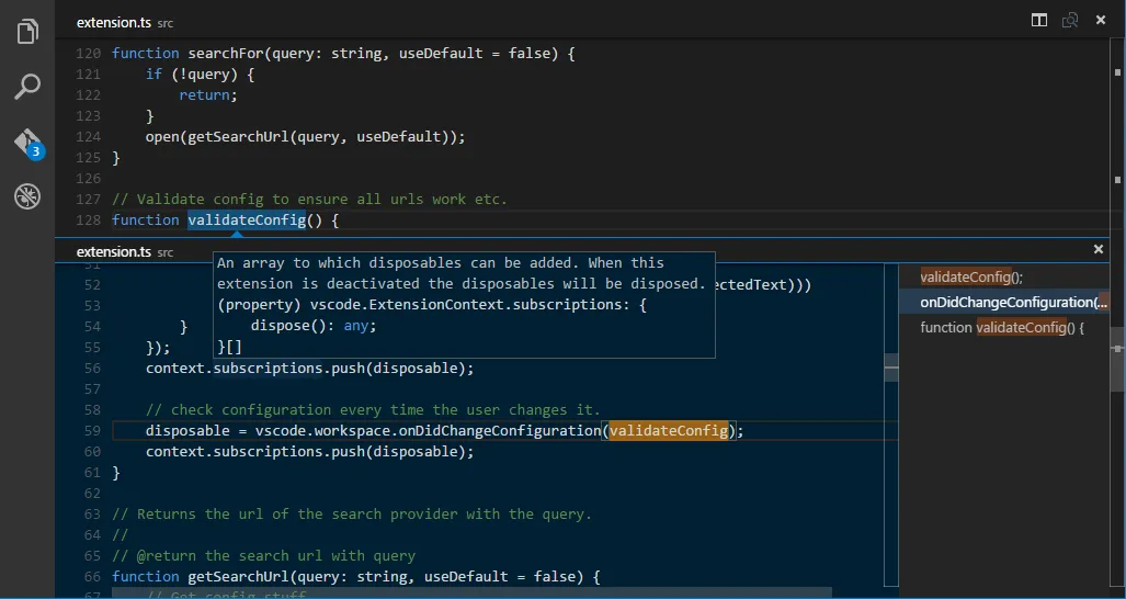 Abbildung 4:Verweissuche von Symbolen Abbildung 4:Verweissuche von Symbolen