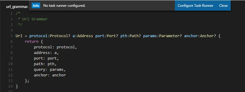 Abbildung 2: Meldung, dass noch kein Task Runner konfiguriert wurde Abbildung 2: Meldung, dass noch kein Task Runner konfiguriert wurde