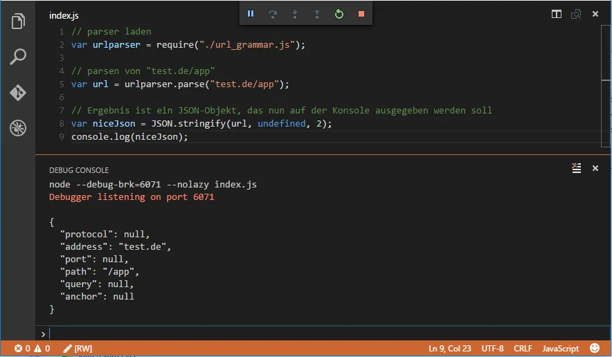Abbildung 6: Erster Start des Programmes. Abbildung 6: Erster Start des Programmes.