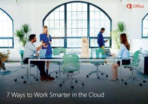 Ebook cover with text that reads 7 Ways to Work Smarter in the Cloud
