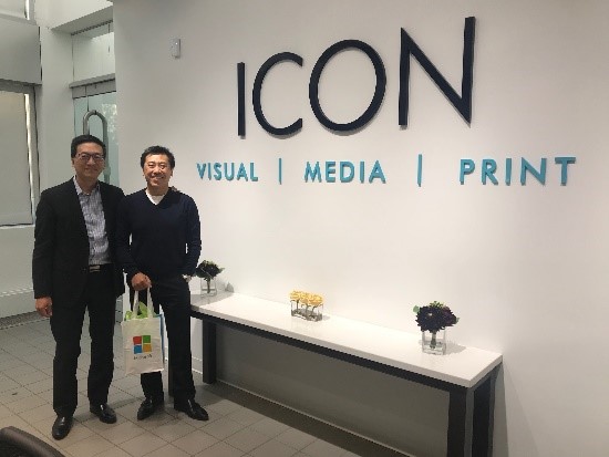 Photograph of CEO Juan Lau who leads ICON standing in the ICON studio