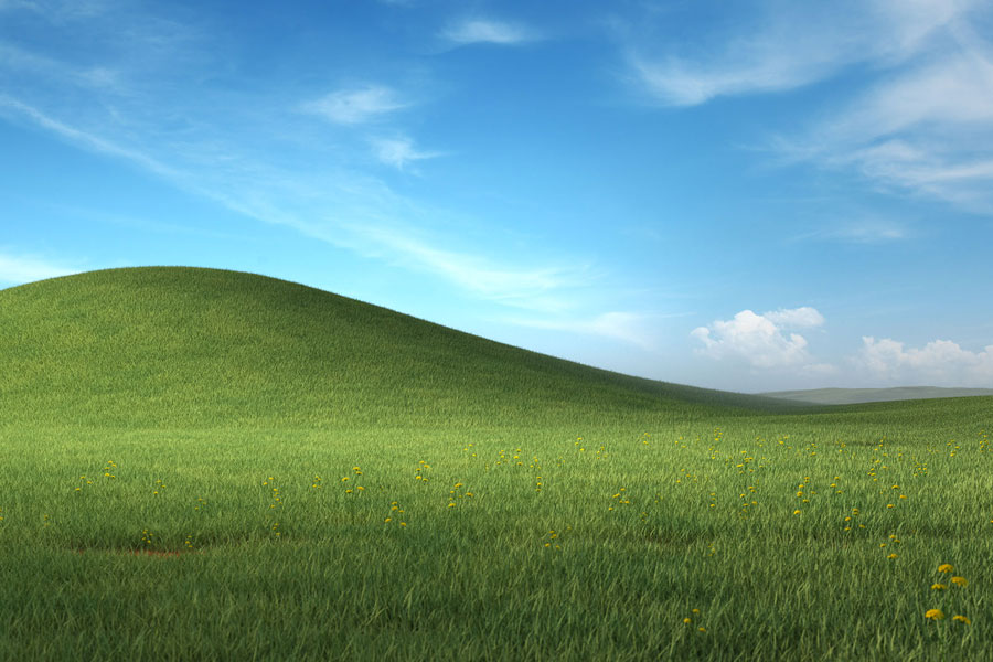 The Story behind the Famous Windows XP Desktop Background