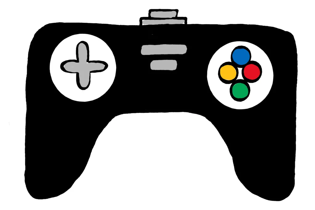 Controller doodle created on Microsoft Surface