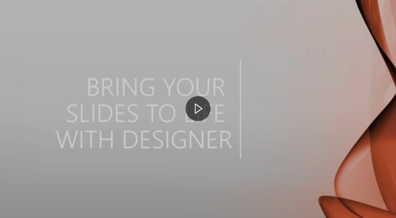 Link to video on how to use Design Ideas
