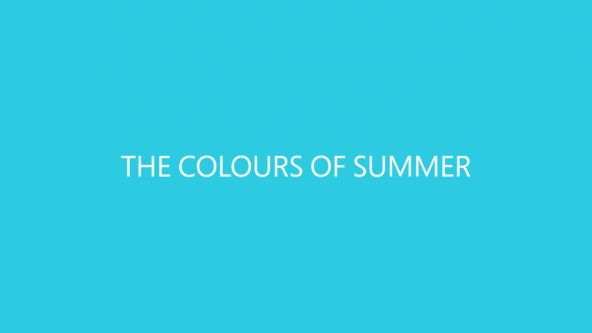 Gif of the colours of summer