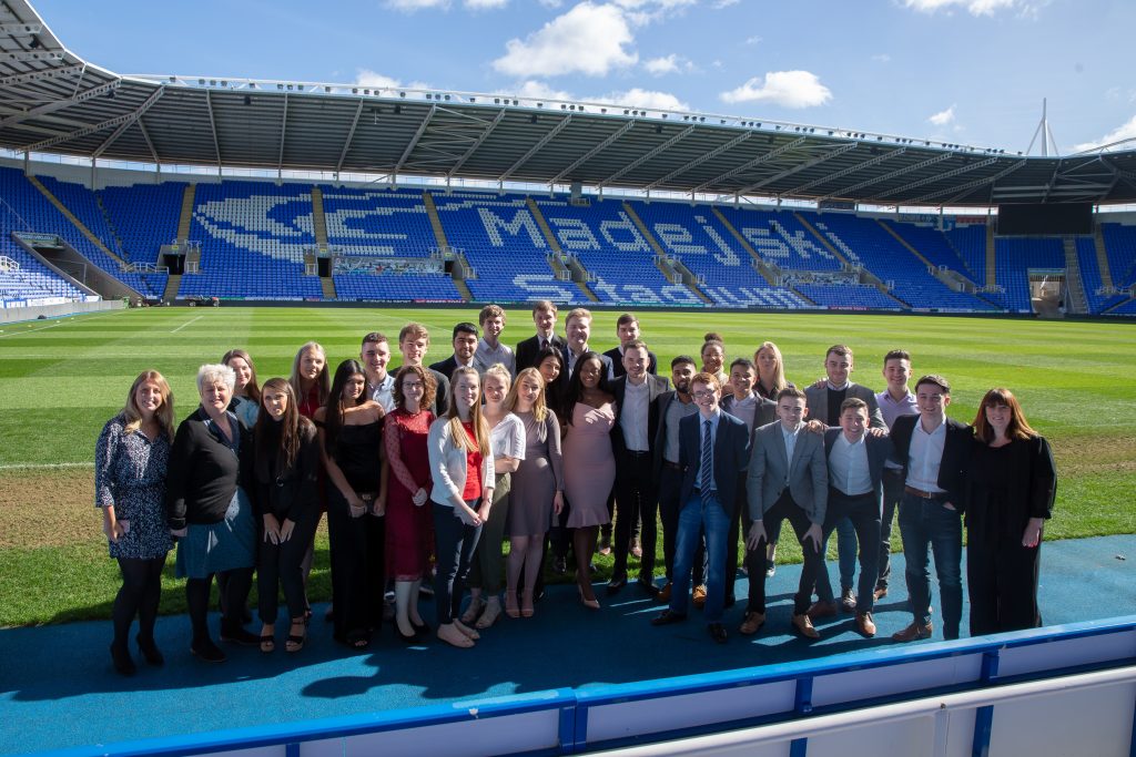 Microsoft UK FY18 Apprentices at their graduation at Madejski Stadium, Reading