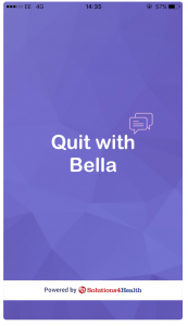 Screenshot of the Quit with Bella app