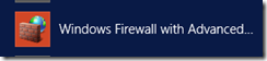 The icon for Windows Firewall with Advanced Security.