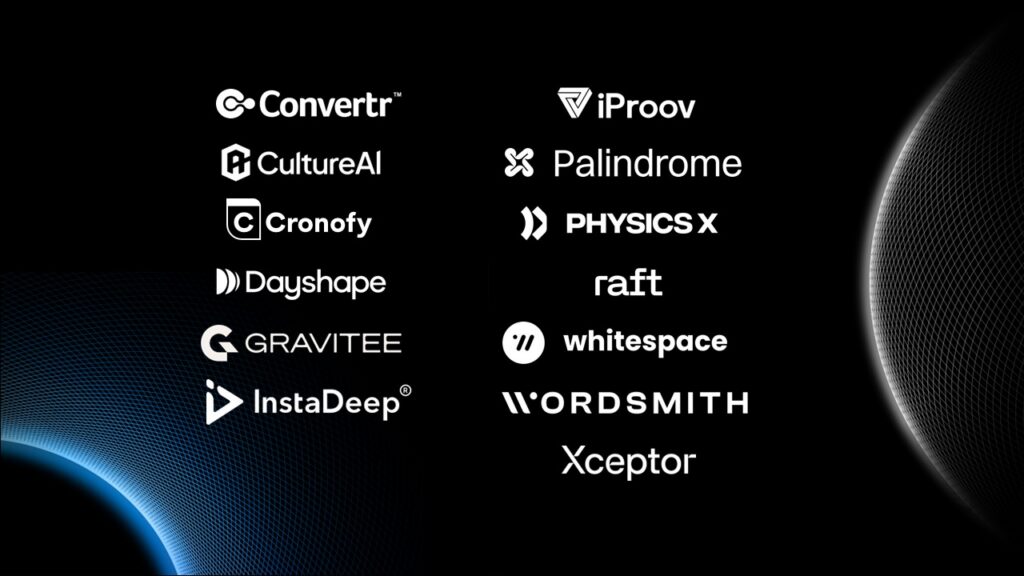 Logos of the Agentic Launchpad cohort companies