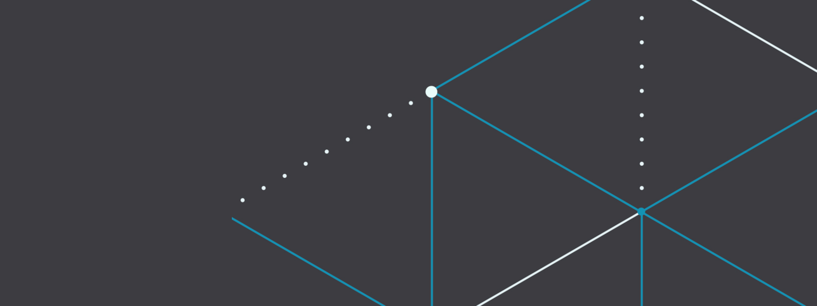 Illustration of solid and dotted lines on a dark grey background