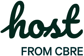 Host from CBRE logo