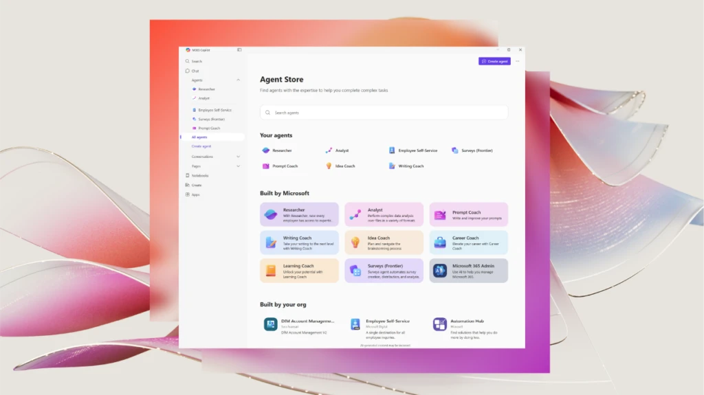 Trao quyền cho lực lượng lao động của bạn với các tác nhân trong Microsoft 365 Copilot