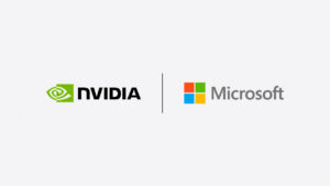 Wordmarks for Nvidia and Microsoft.