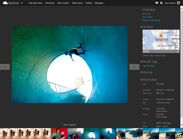 Code Tab Icon New SkyDrive photo timeline and uploads 2x faster | AI at Work Blog
