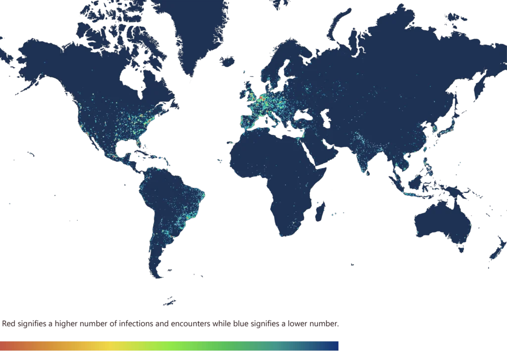 Lumma prevalence before disruption map of the world