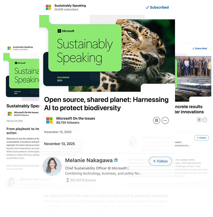 monthly newsletters about energy and sustainability stories