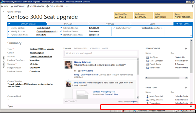 Auto Save control in Updated User Experience Form