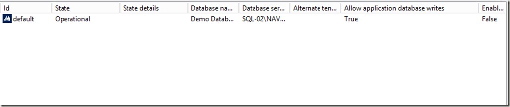 Allow application database writes.