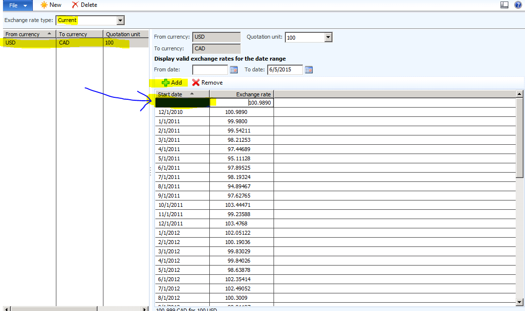 How to fix error when running AX 2012 reports "An exchange rate cannot