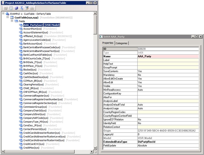 AAA_Party field defined.