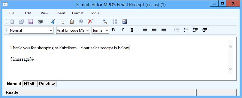 Email message