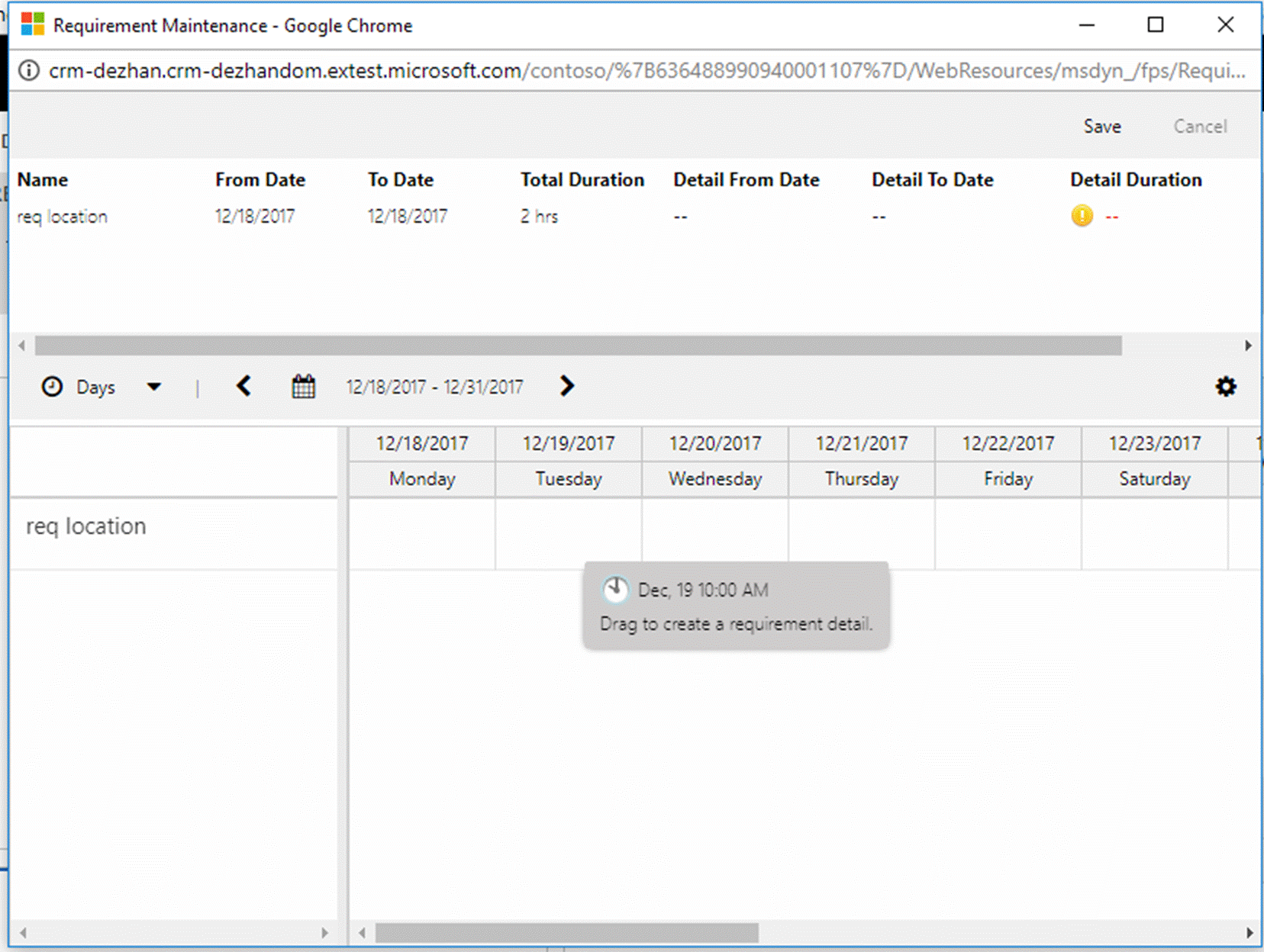 Specify Pattern tooltip