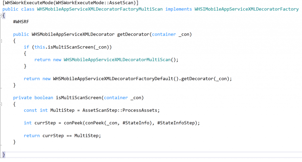 Codes for new DecoratorFactory class
