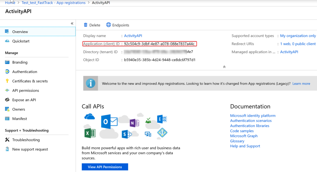 App Registration step 4