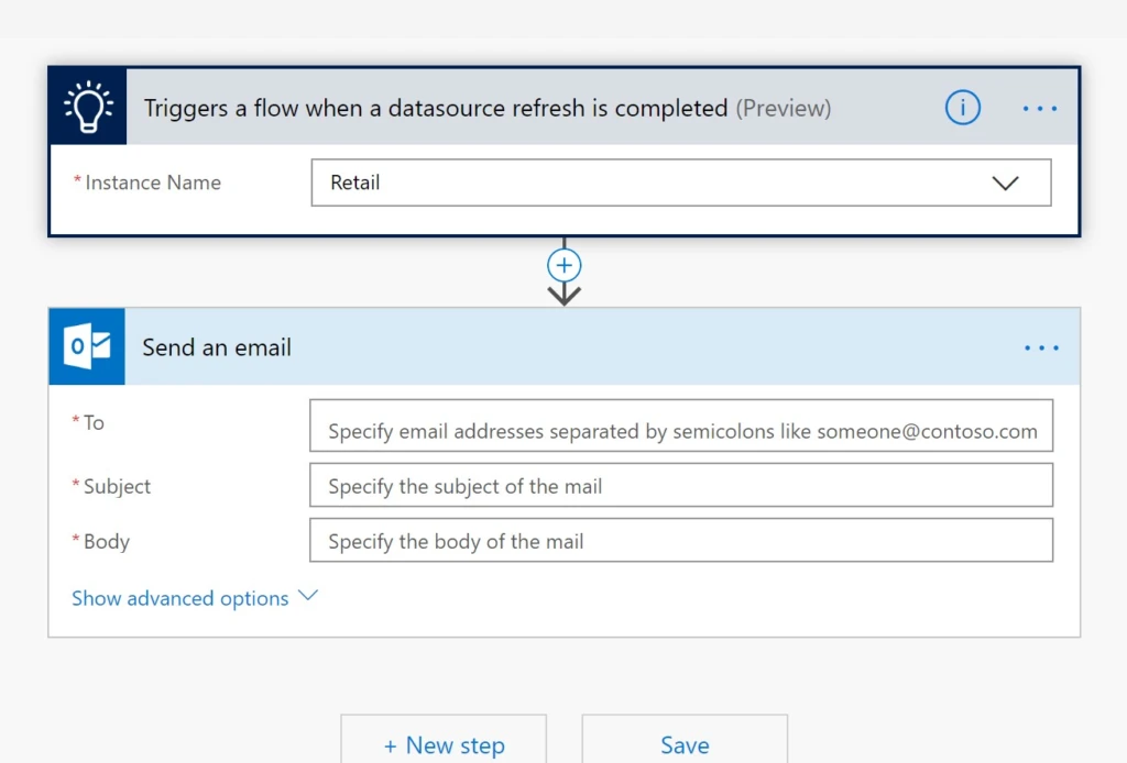 a screenshot of Customer insights flow connector
