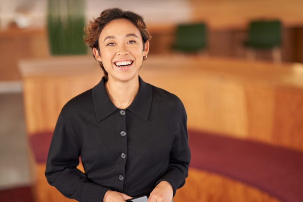 Portrait of Audrey during onboarding​