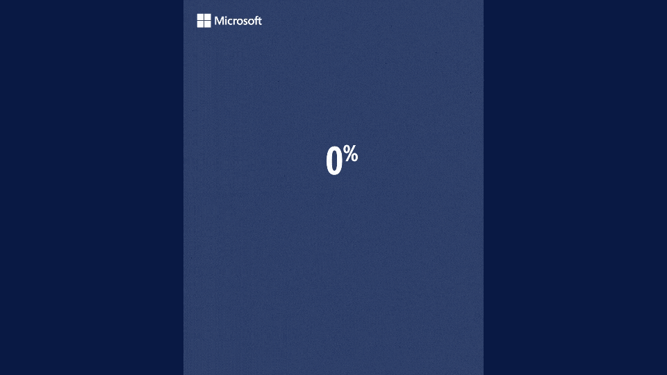 An animated pie chart that goes from zero to 75%. Below it reads, "of COOs trust AI for high-stakes work. The image fades to a second slide which reads, "Operations teams are using agents to boost speed and capacity." The stat is from the 2025 Work Trend Index.