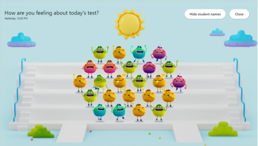 Together view makes it easy for educators to take a quick read on how students are feeling and if they are ready to learn.