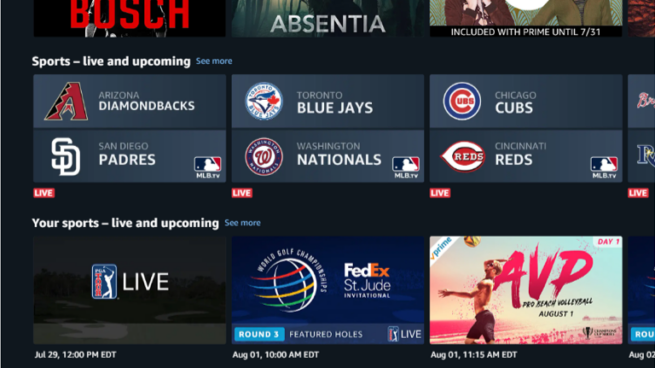 Amazon Prime Video's "TV shows we think you'll like."